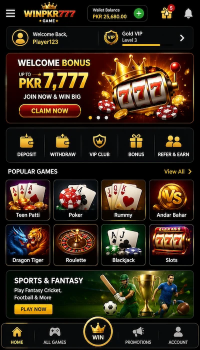 Available Games on WINPKR777