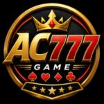 AC777 Game logo with bold gold and red AC777 lettering