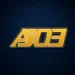 AJ03 Game logo in gold and white on a dark background